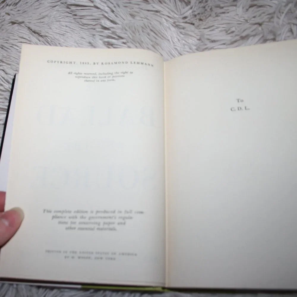 1944 The Ballad and the Source Vintage book (b.j.)